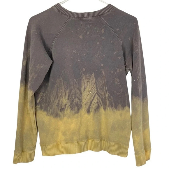 Monrow Sweatshirt Womens Size XS Skull Pullover Shirt Studded Ombre Upcycled - Picture 2 of 12